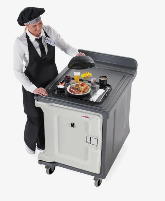 Cambro 10 Tray Meal Delivery Cart 15x20 Granite/cream.drop Ship Only
